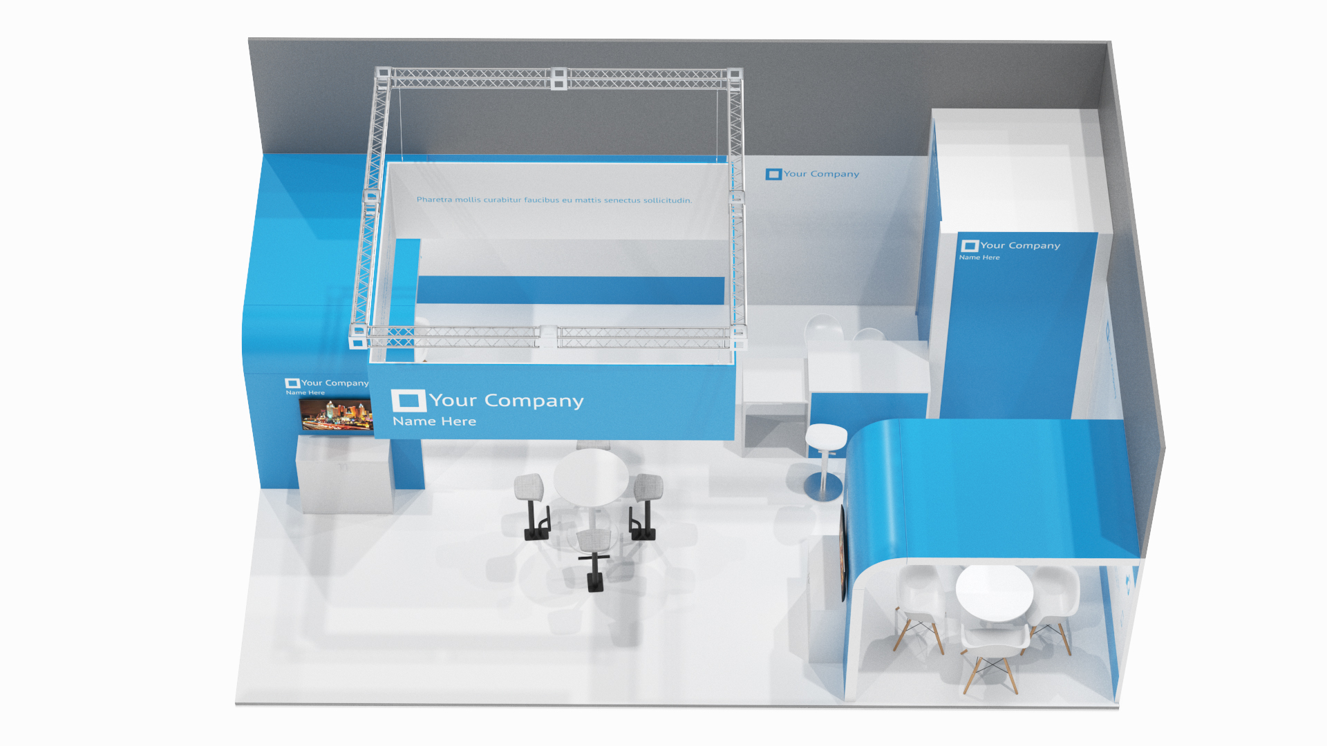 Trade Show Exhibition Stand 3D