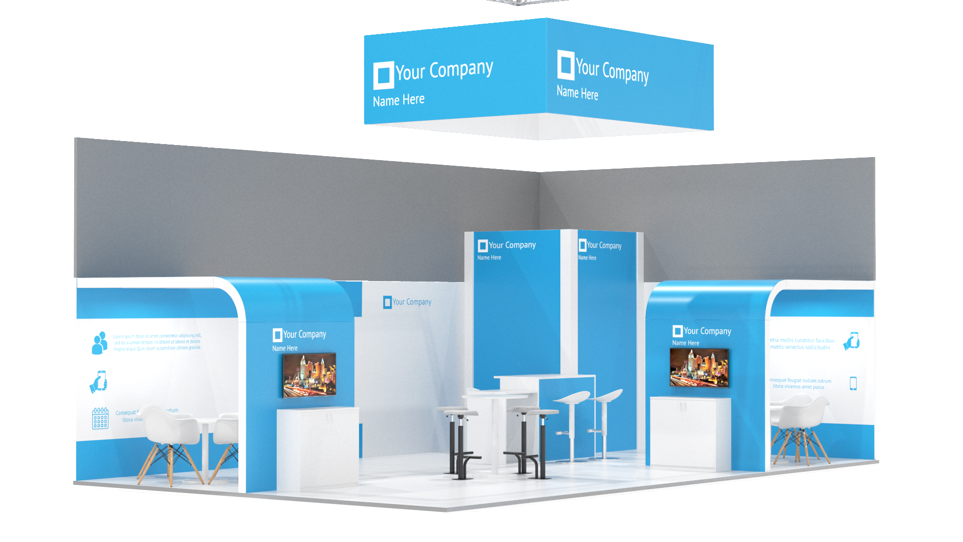 Trade Show Exhibition Stand 3D