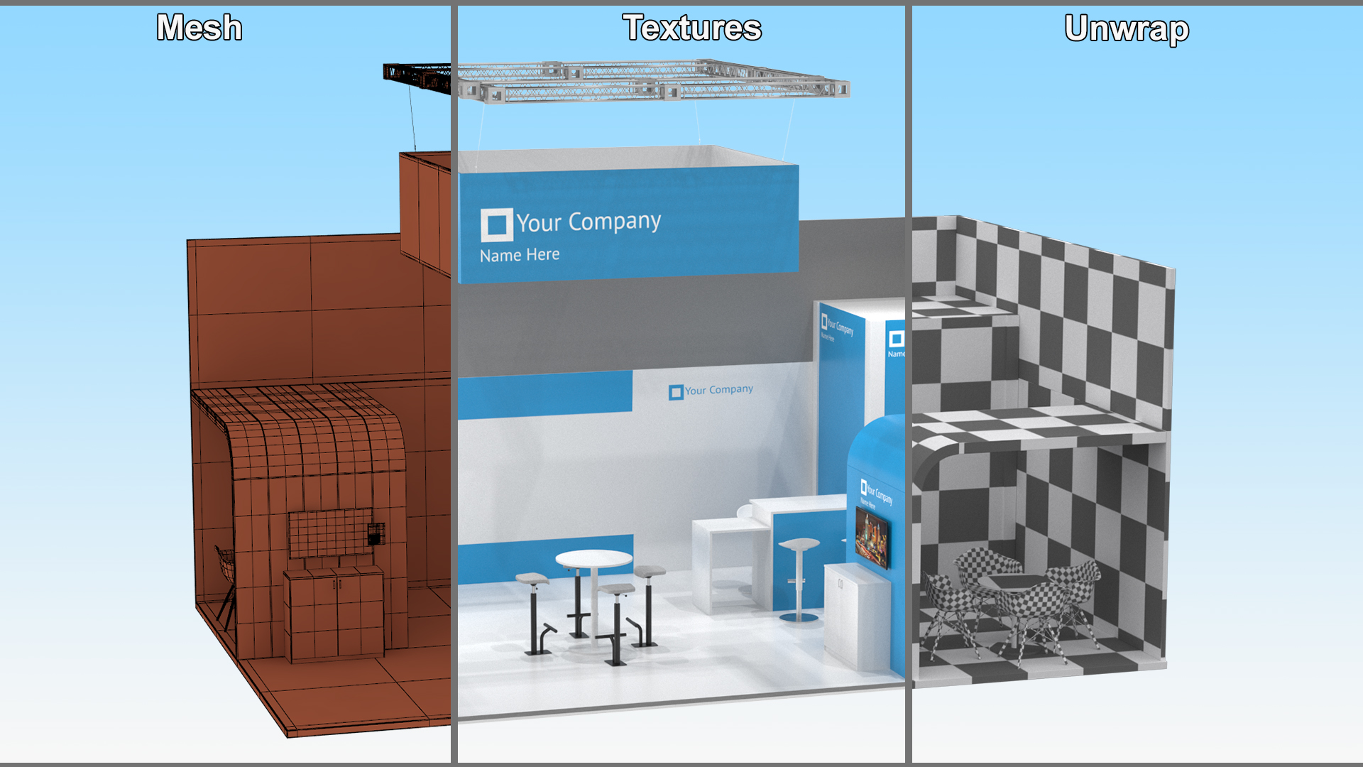 Trade Show Exhibition Stand 3D