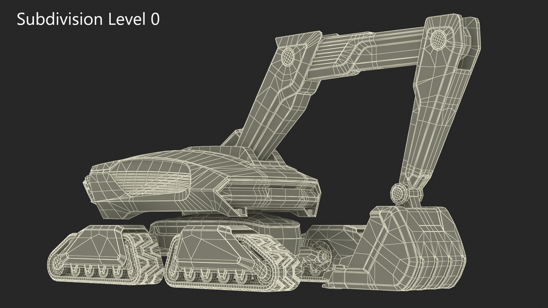 Futuristic Excavator Machine New 3D
