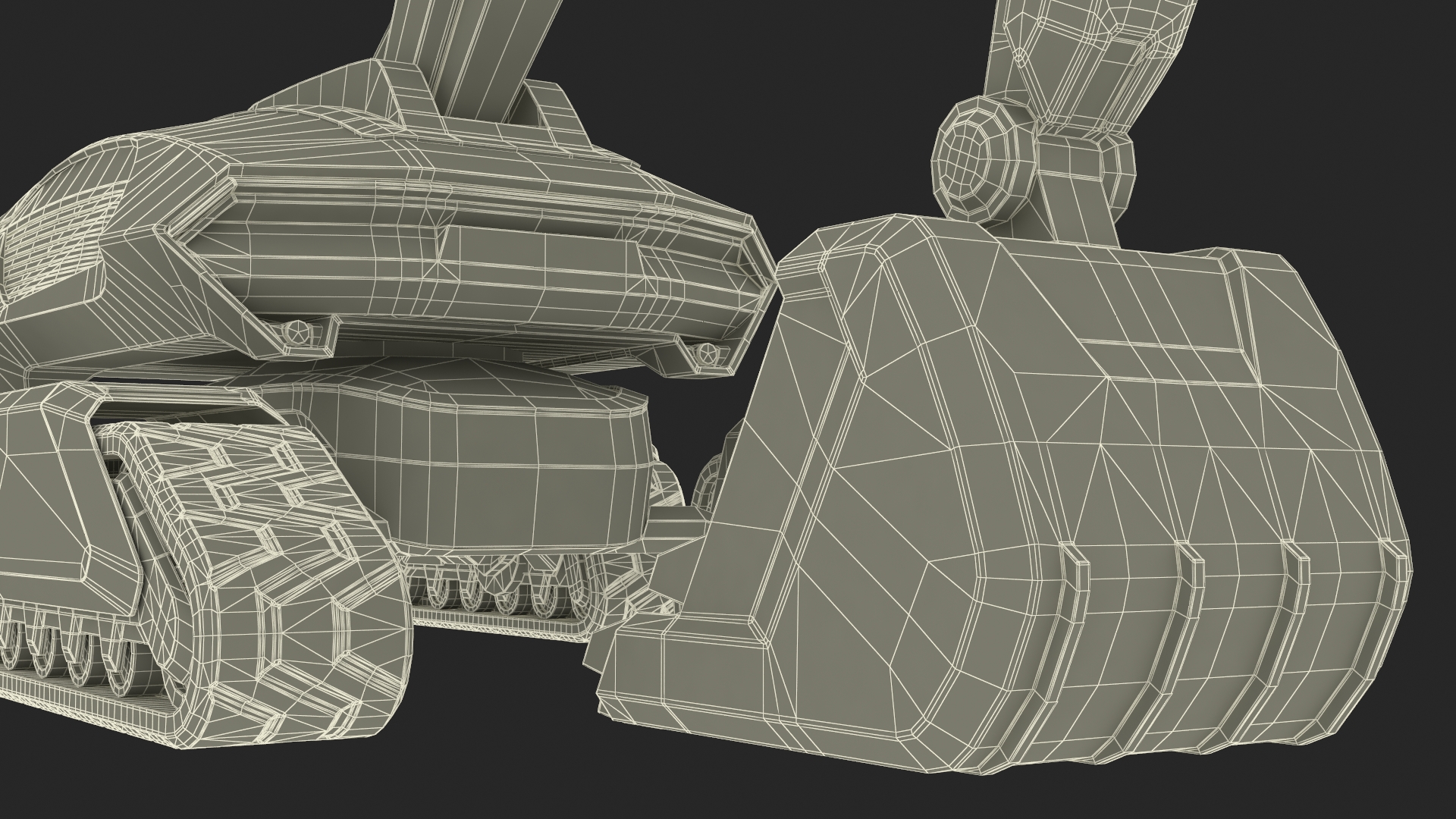 Futuristic Excavator Machine New 3D