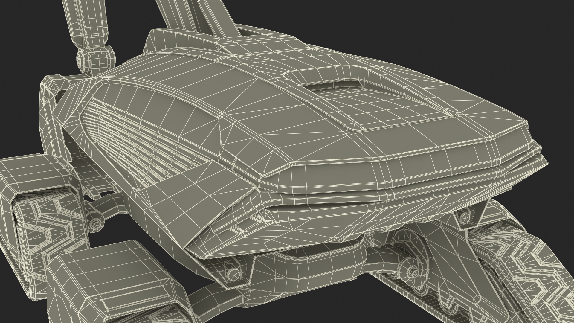 Futuristic Excavator Machine New 3D
