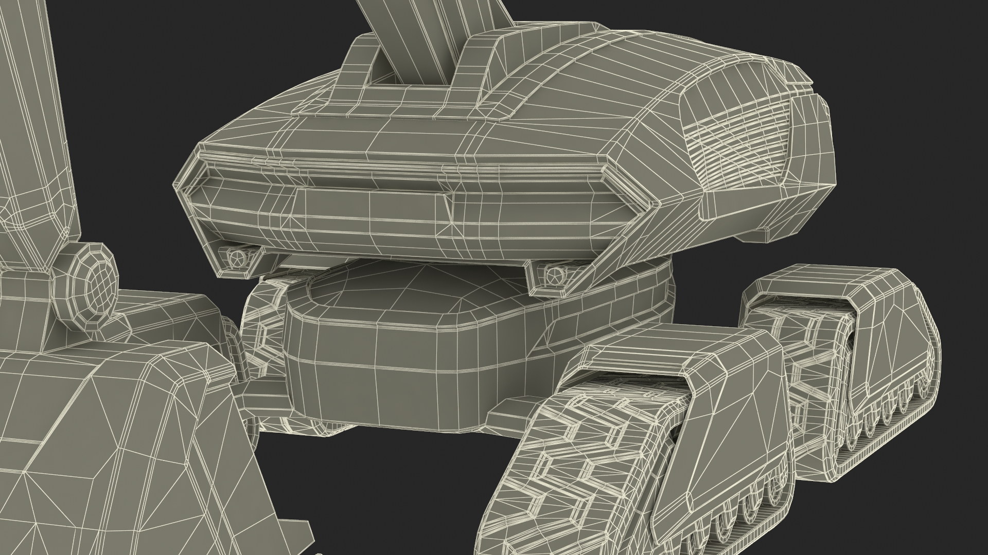 Futuristic Excavator Machine New 3D