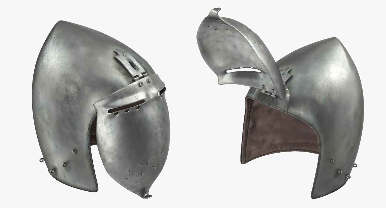 Klappvisier Bascinet Helmet 3D