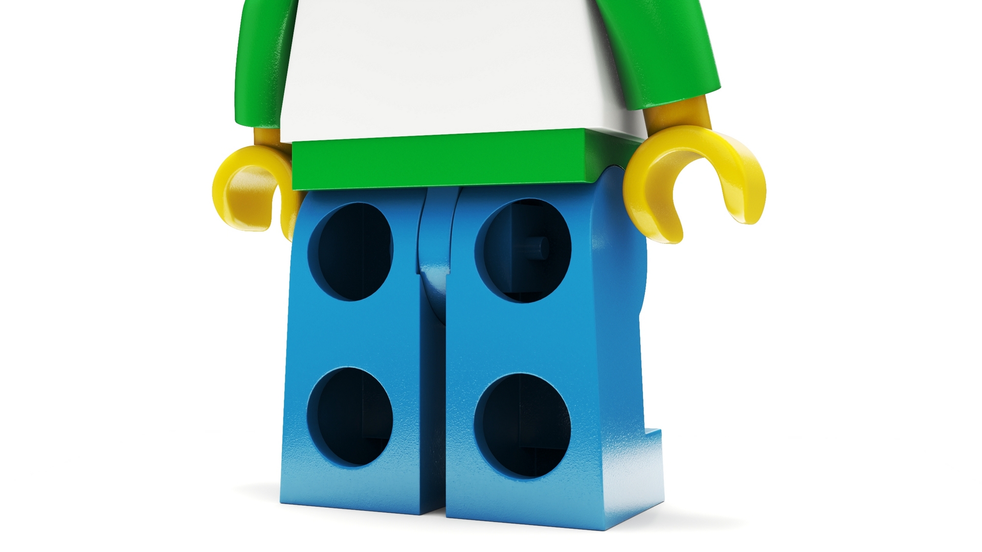 3D model Minifigure LEGO Teenager Rigged for Maya