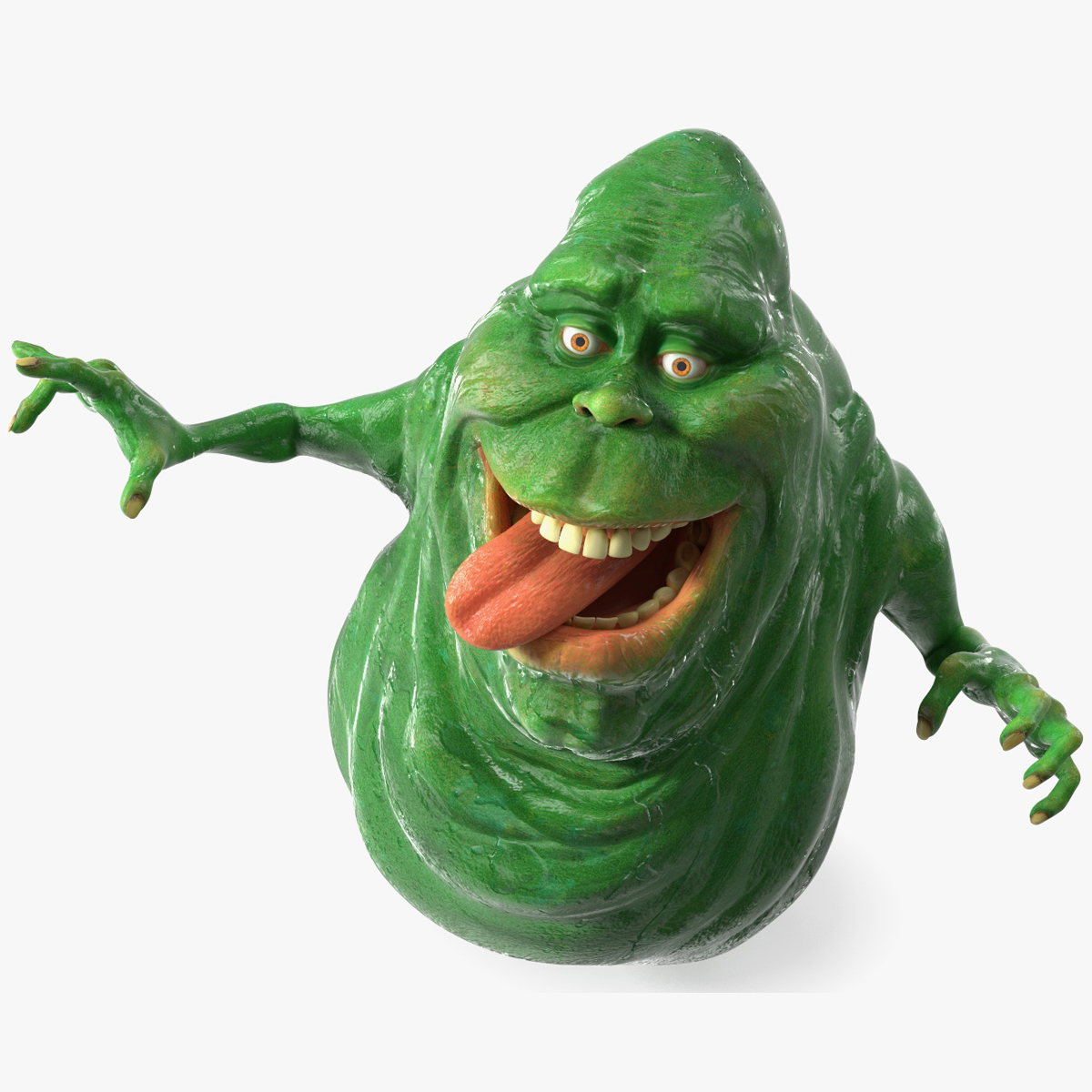 3D Slimer Ghost Character Rigged for Maya model