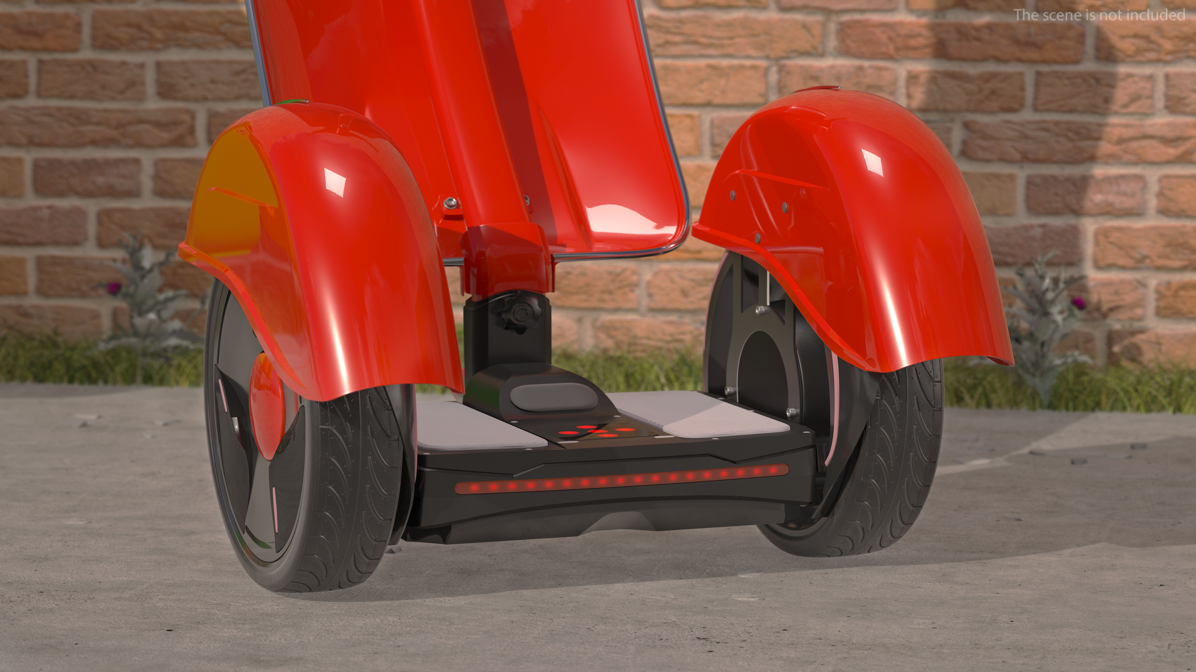 Standup Scooter Rigged 3D