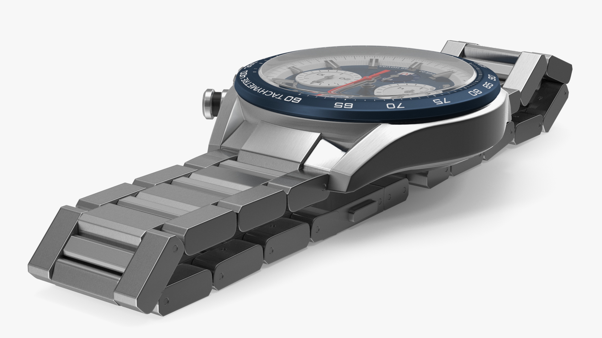 3D Tag Heuer Carrera Dial Blue Open Strap model