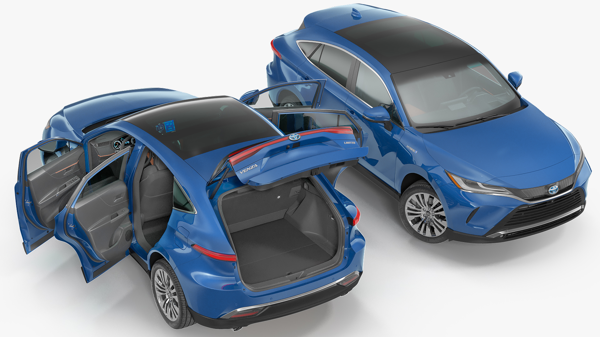 Toyota Venza 2021 Rigged 3D model