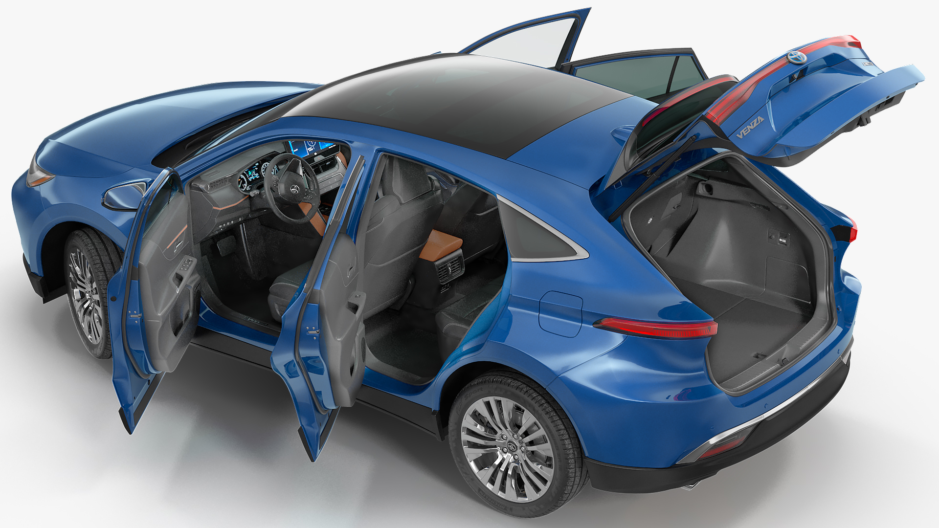 Toyota Venza 2021 Rigged 3D model