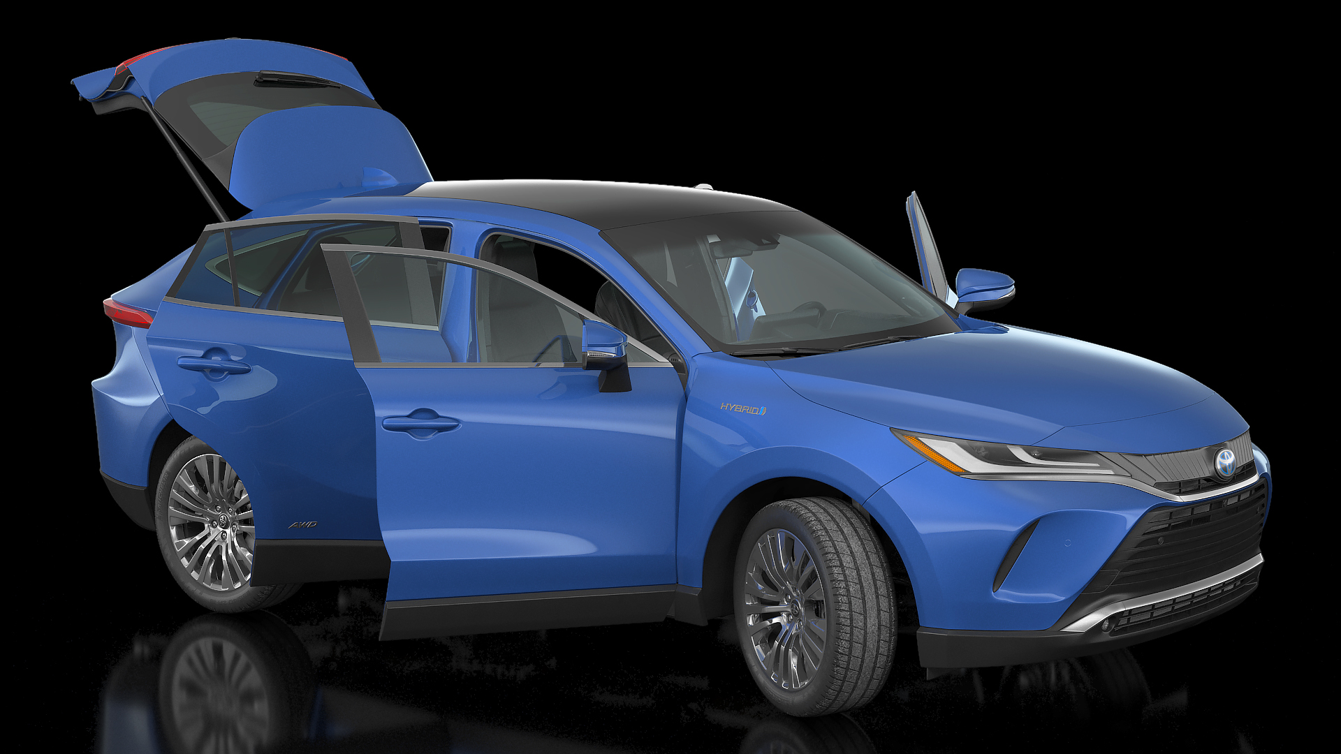 Toyota Venza 2021 Rigged 3D model