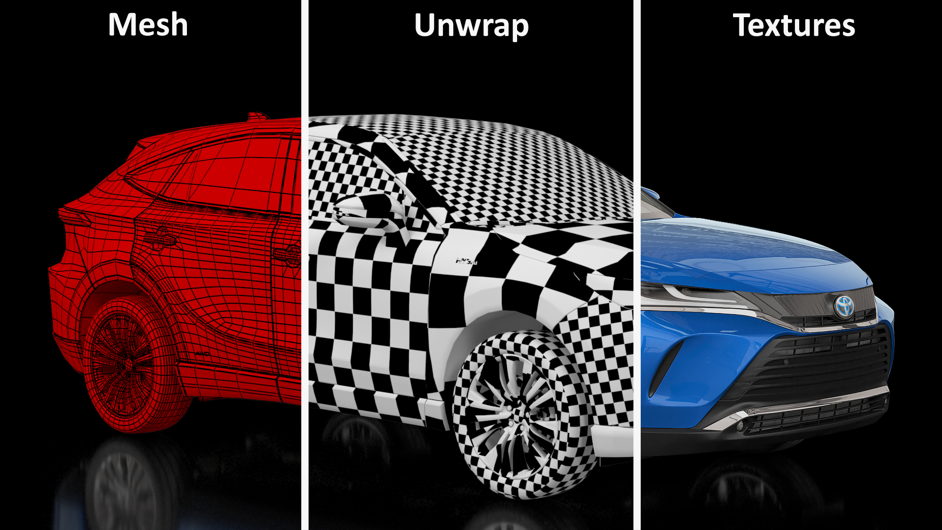 Toyota Venza 2021 Rigged 3D model