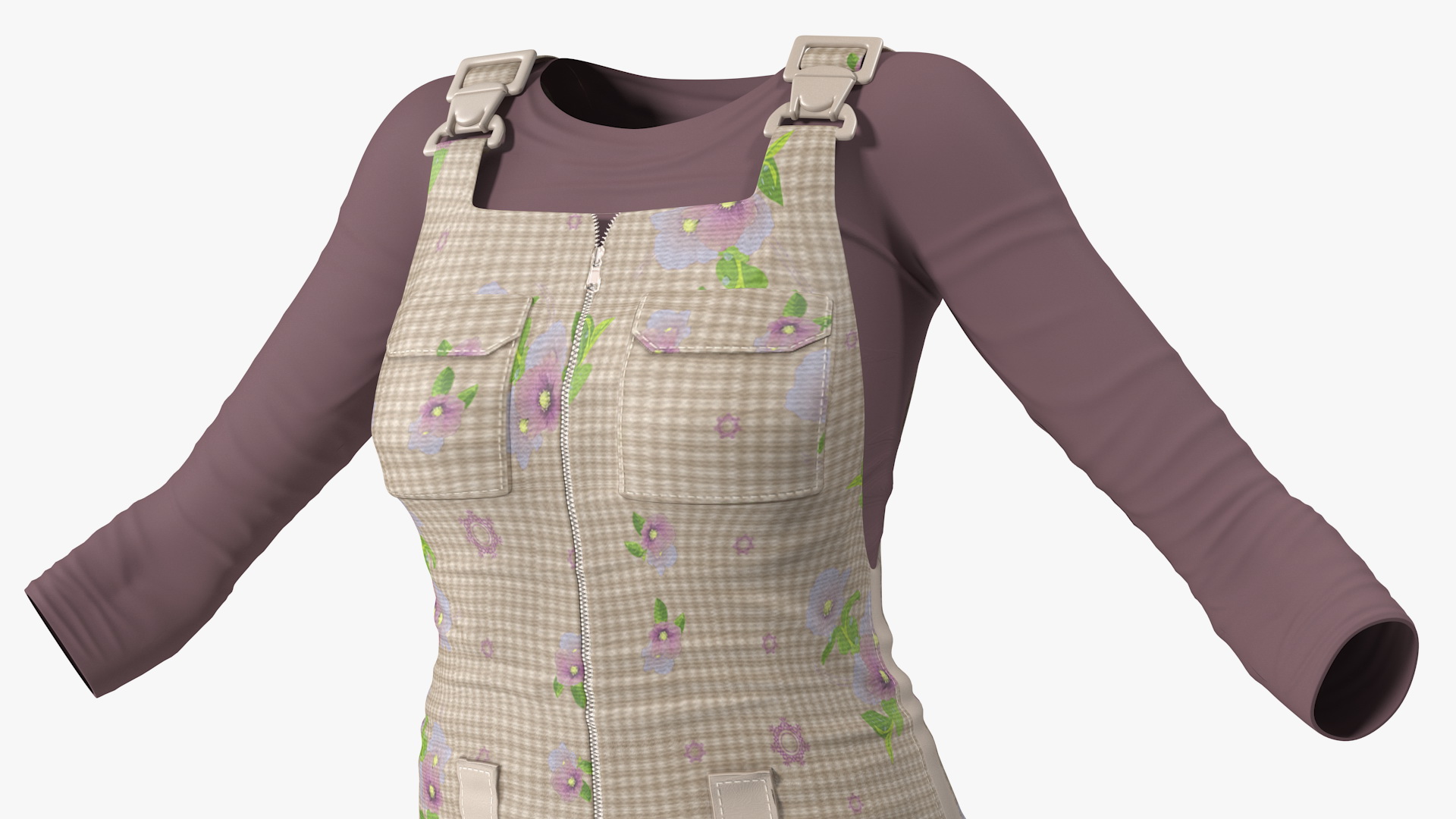Gardening Outfit with Watering Can 3D model