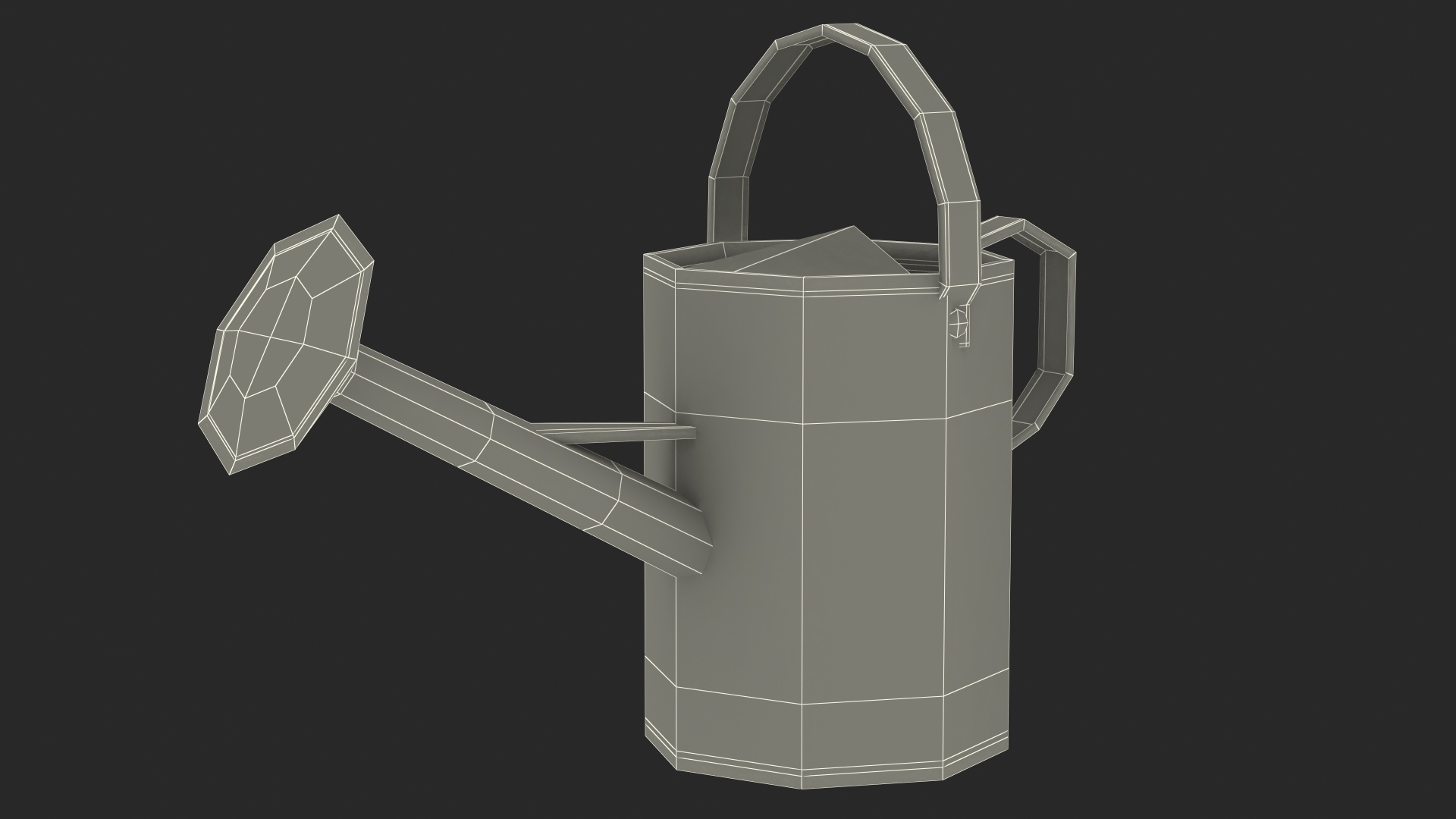 Gardening Outfit with Watering Can 3D model