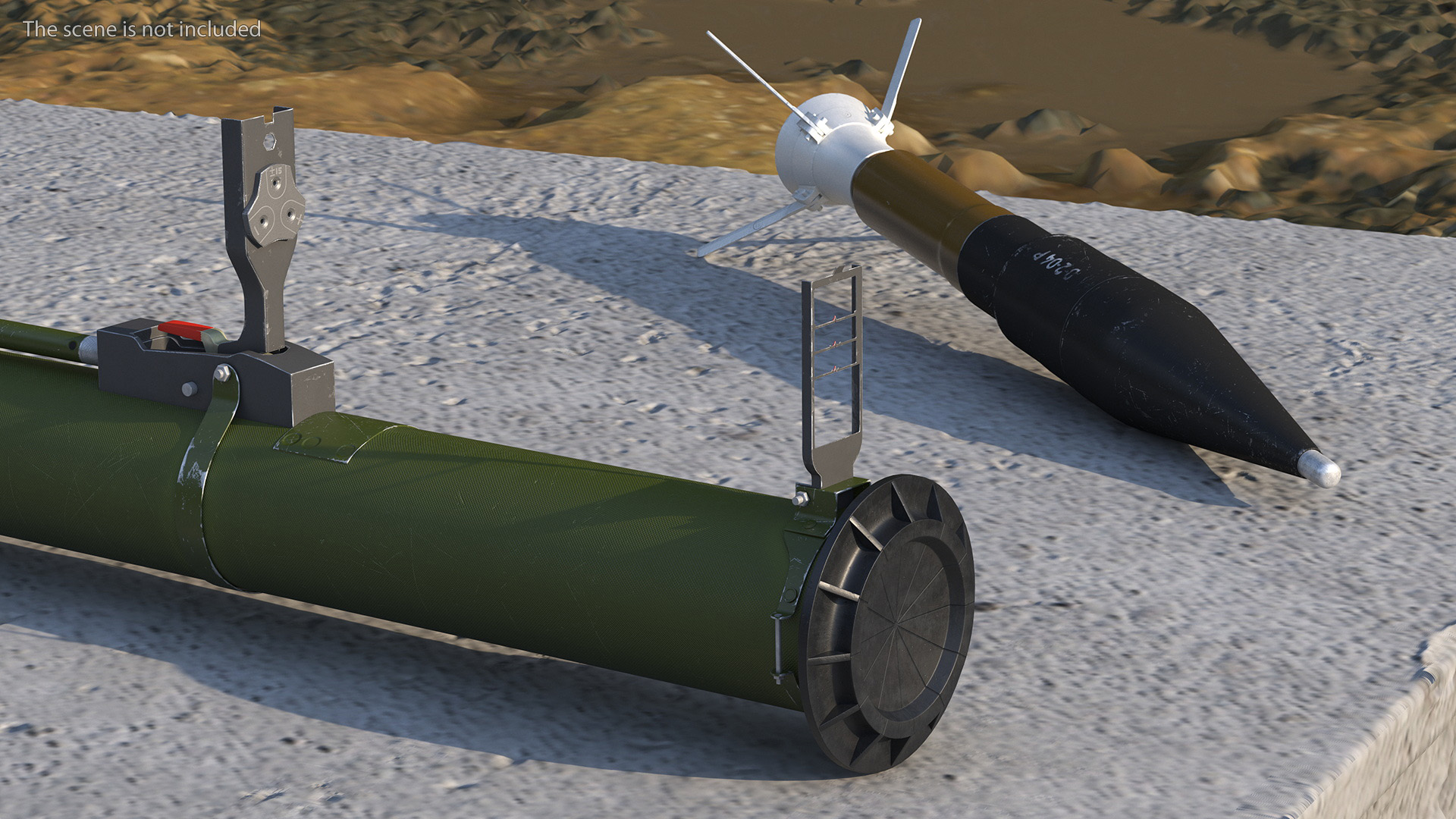 RPG 26 Aglen Russian Grenade Launcher 3D