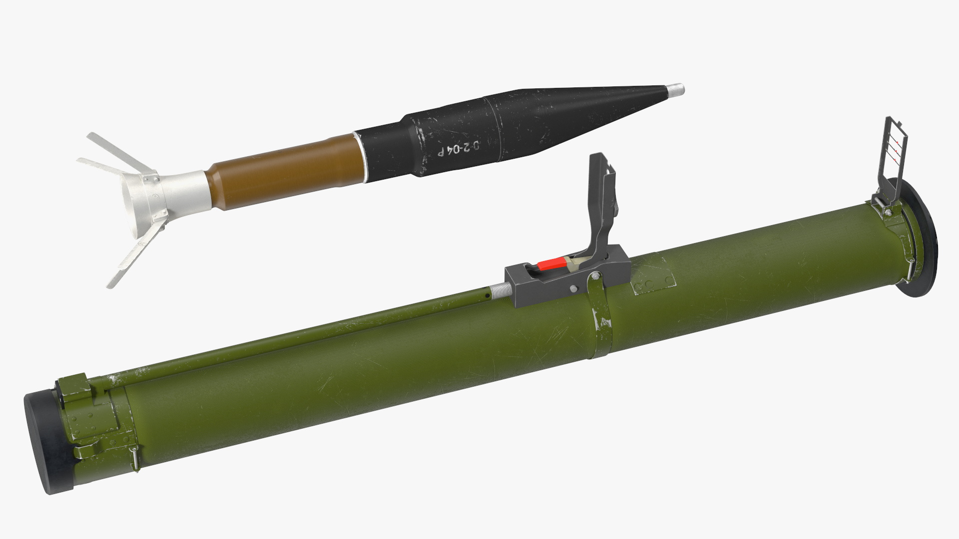 RPG 26 Aglen Russian Grenade Launcher 3D