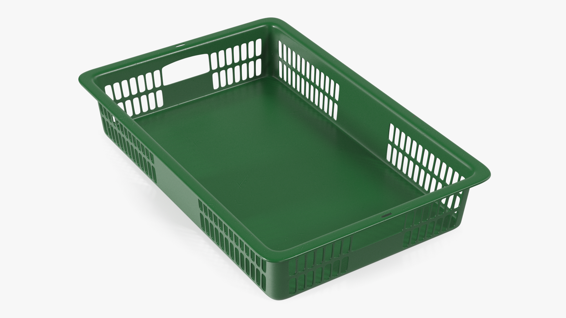 Green Plastic Crate 3D model