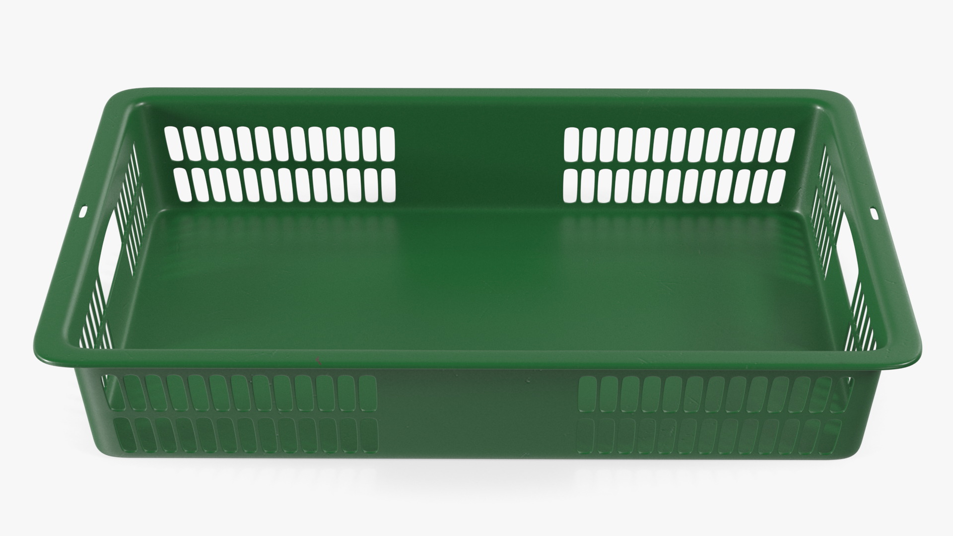 Green Plastic Crate 3D model