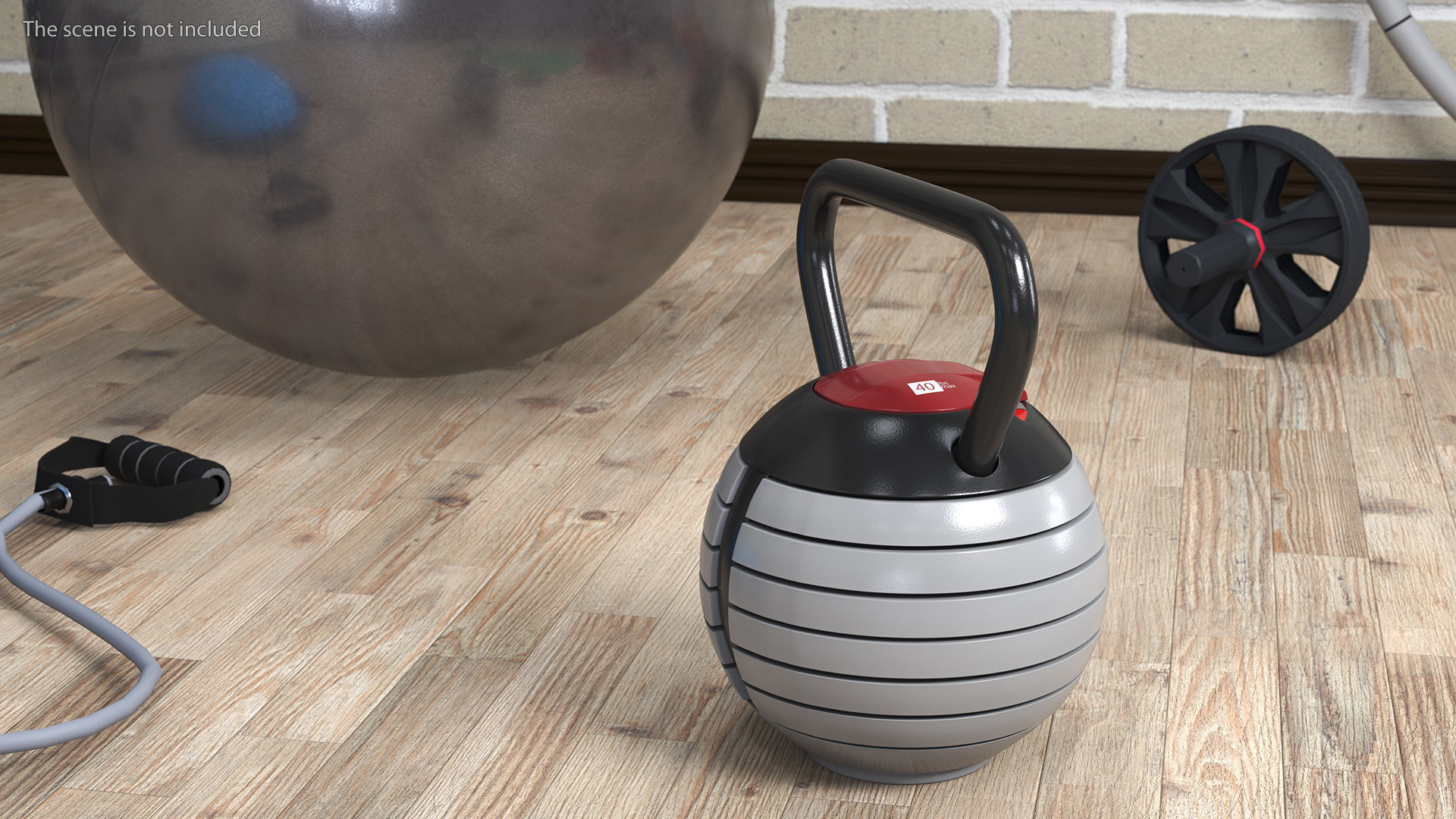 3D Adjustable Kettlebell Gray
