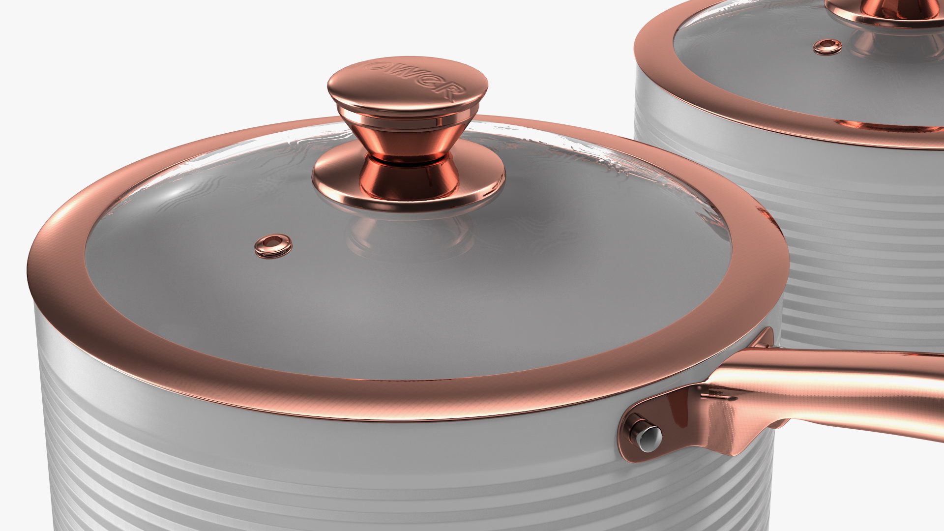 White Tower Saucepan Set 3D model