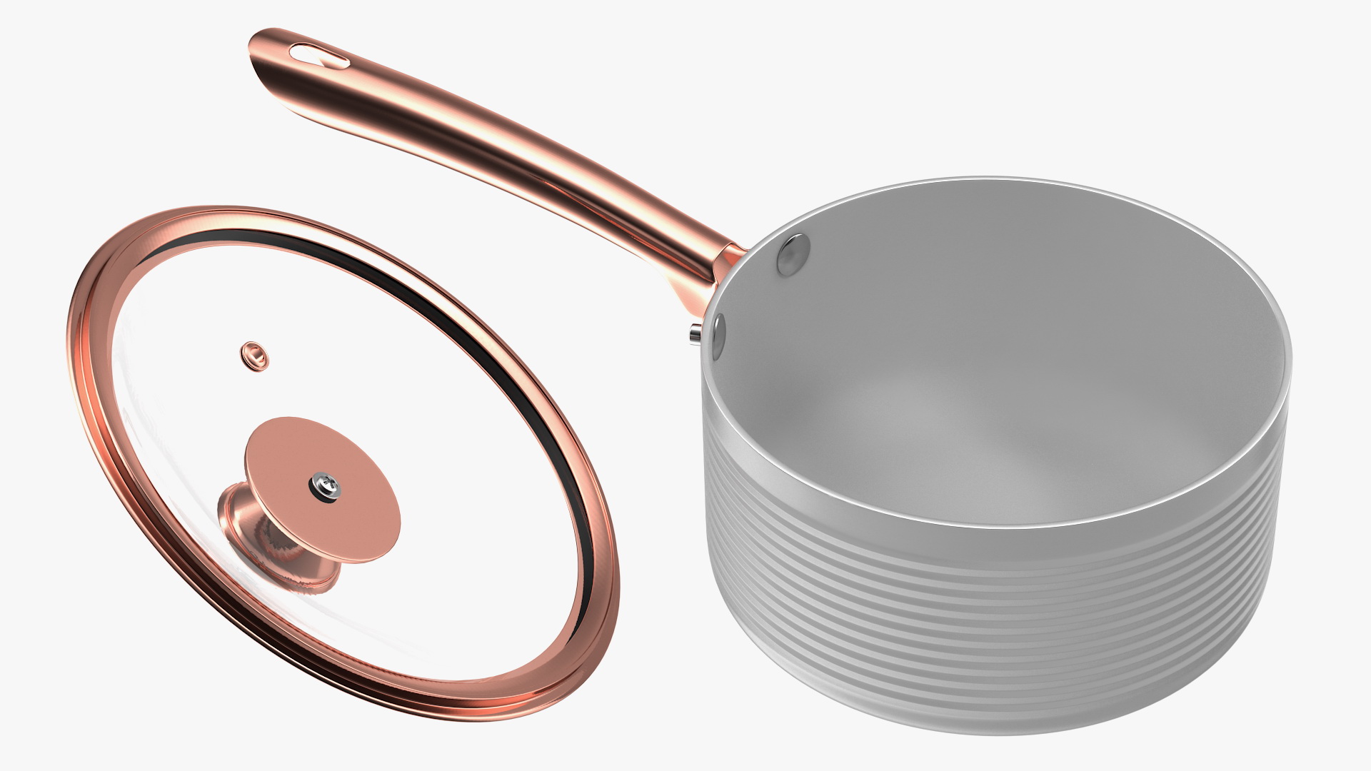 White Tower Saucepan Set 3D model