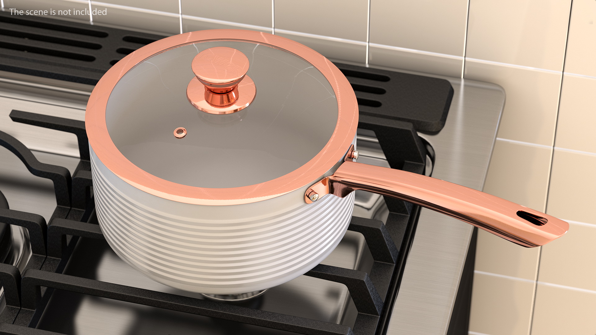 White Tower Saucepan Set 3D model