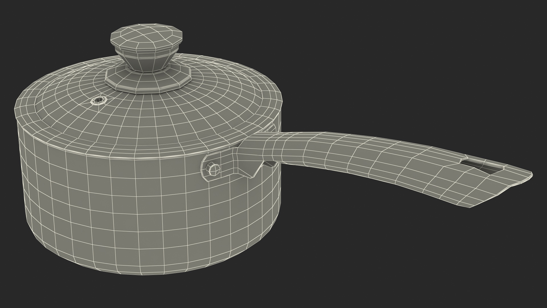 White Tower Saucepan Set 3D model