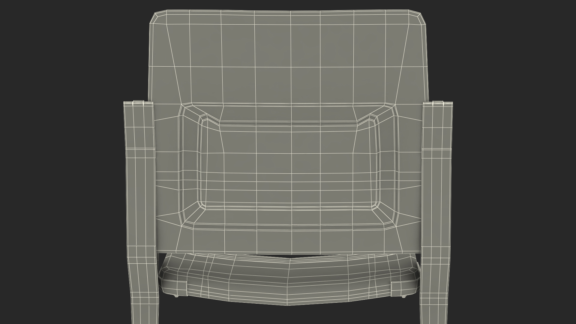 3D model Plastic Stadium Seat Open