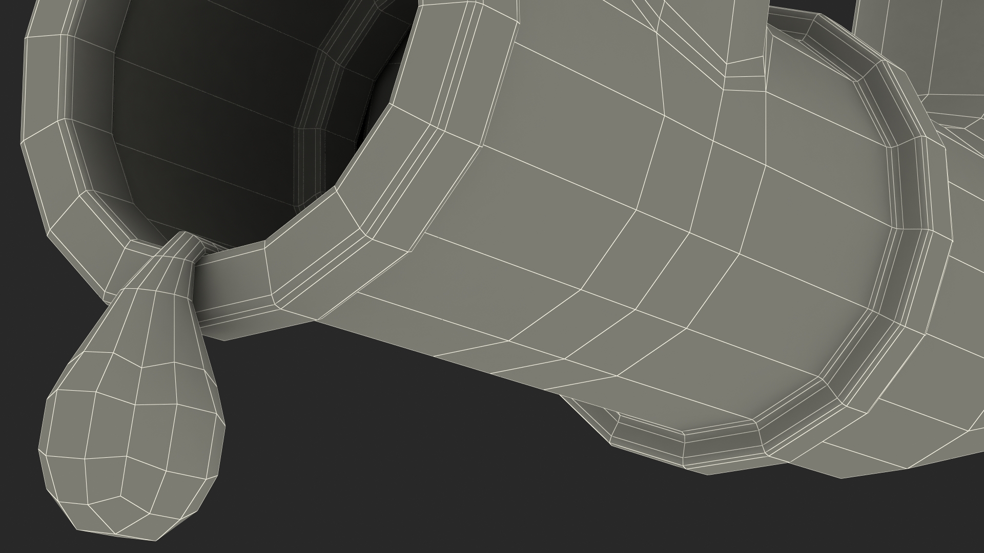 3D Stylized Oil Tube Valve model