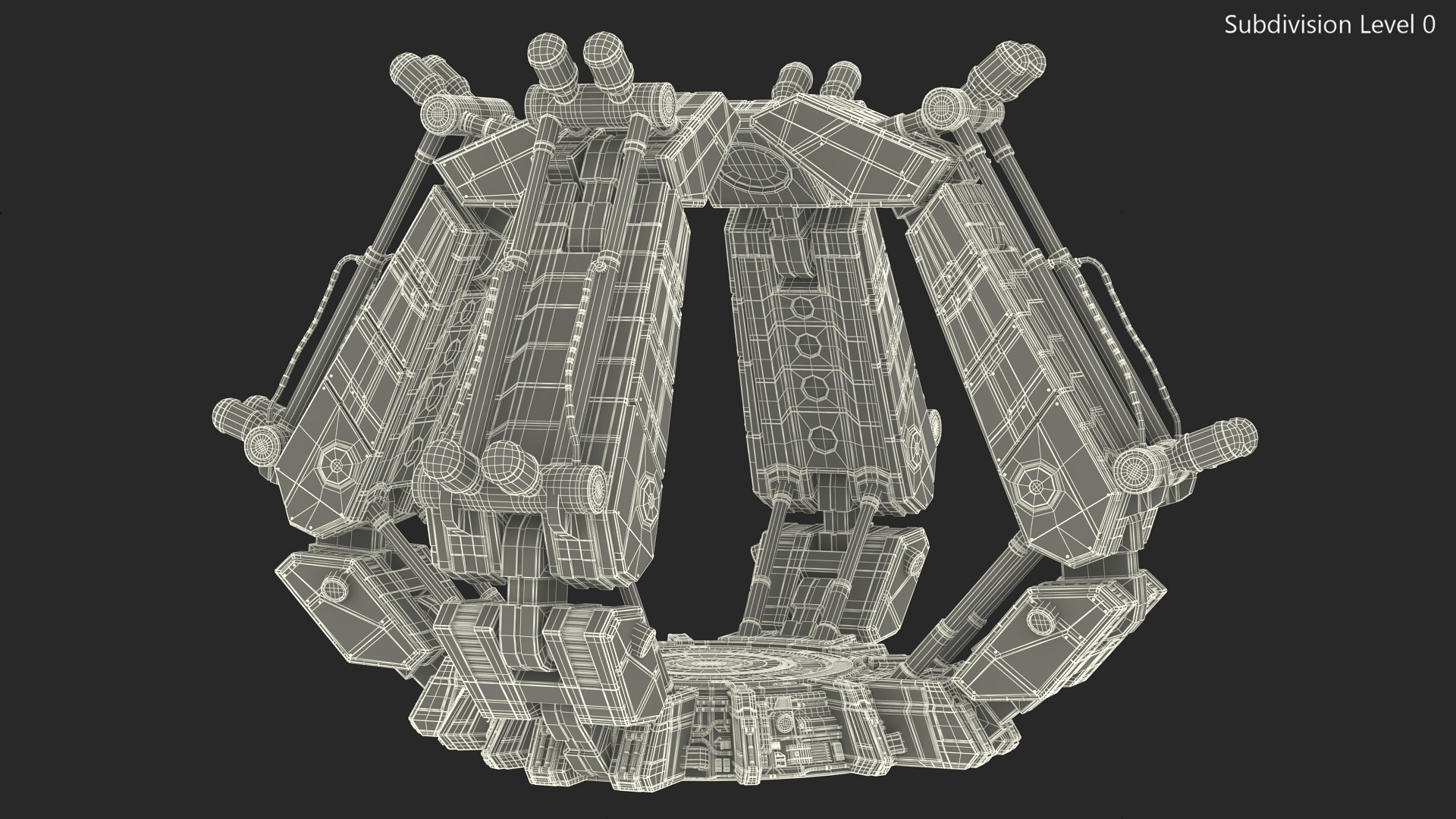 3D Futuristic Teleport Platform model