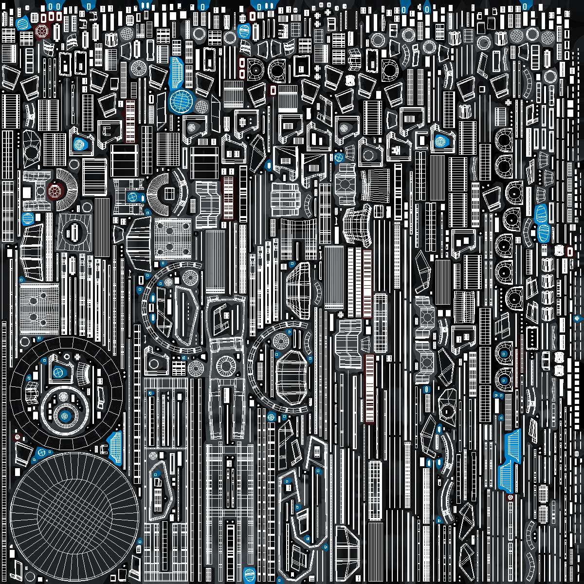 3D Futuristic Teleport Platform model