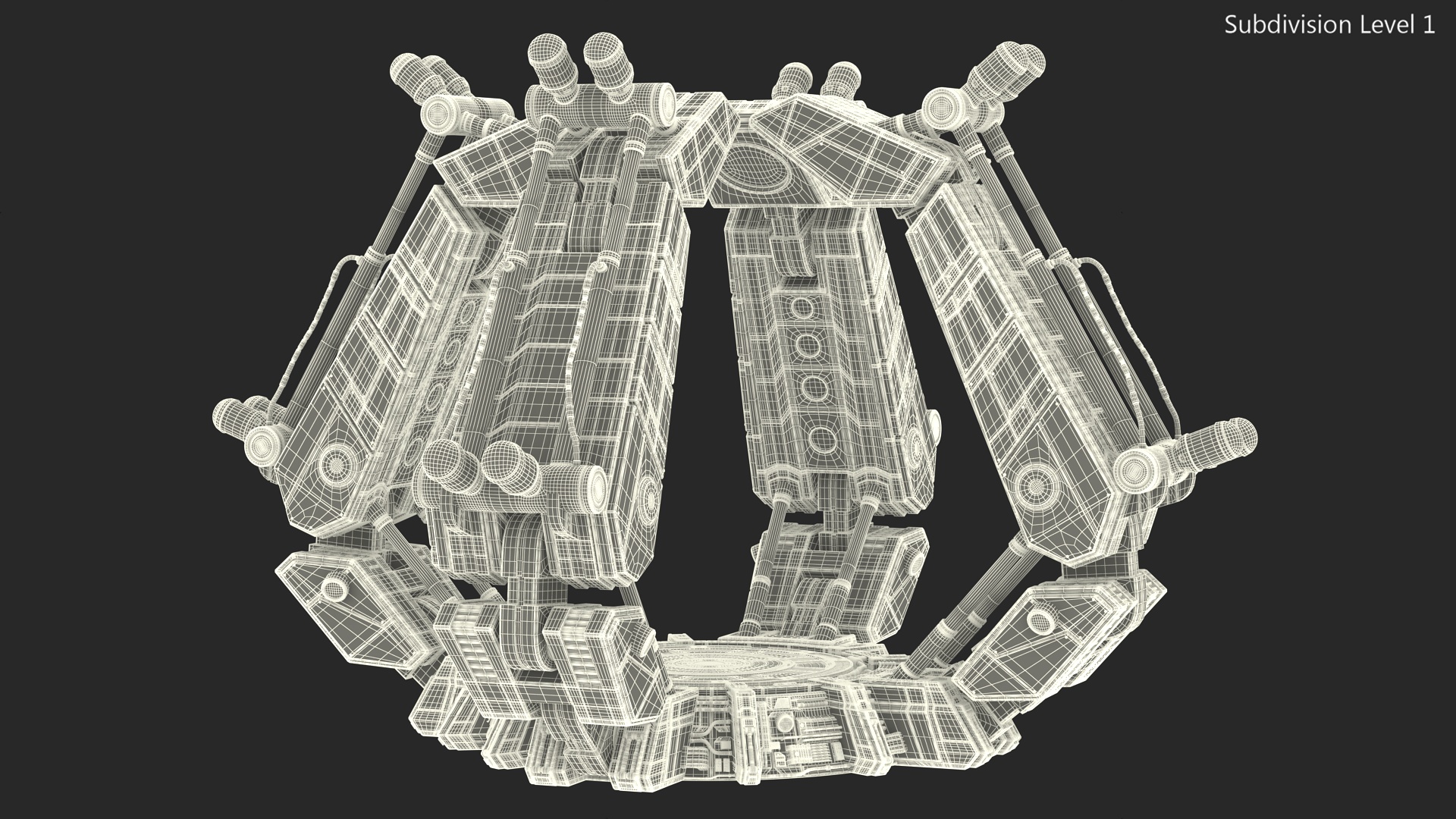 3D Futuristic Teleport Platform model
