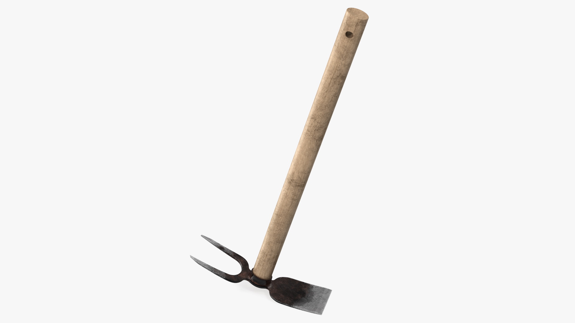 3D Old Double Headed Garden Hoe model