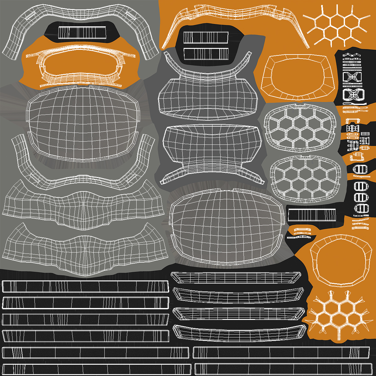 3D Half Mask Respirator with Visor Grey