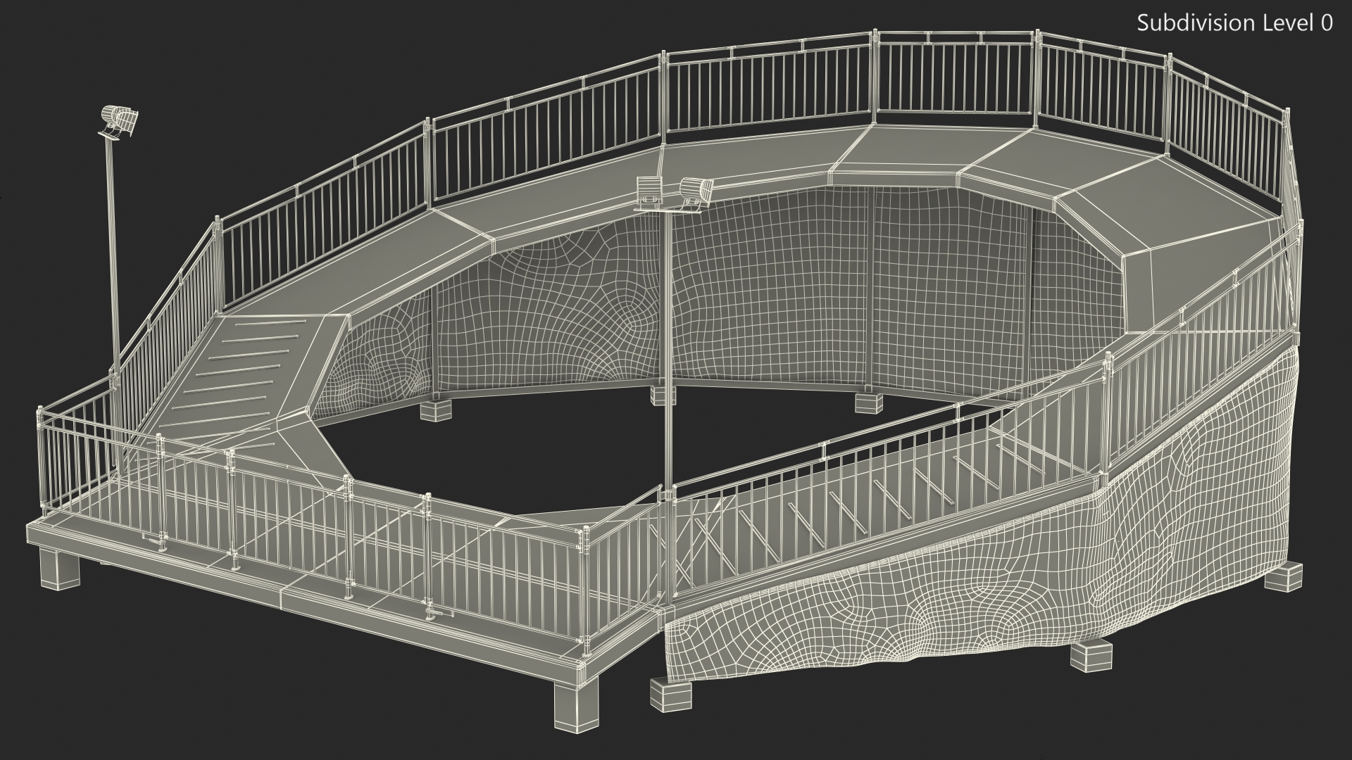 3D Theme Park Attraction Base