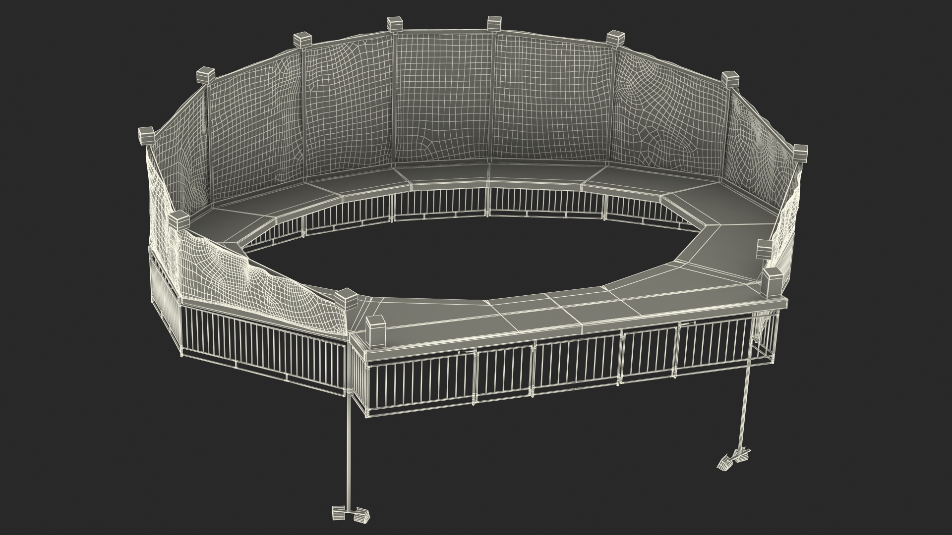 3D Theme Park Attraction Base
