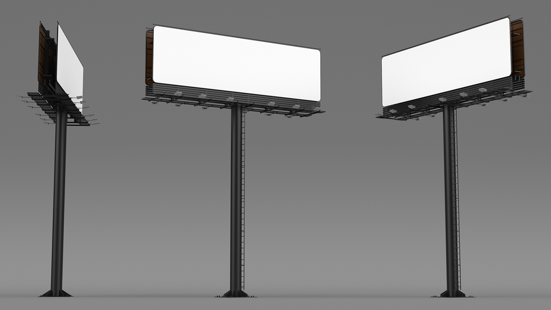 Outdoor Advertising Billboard 3D model