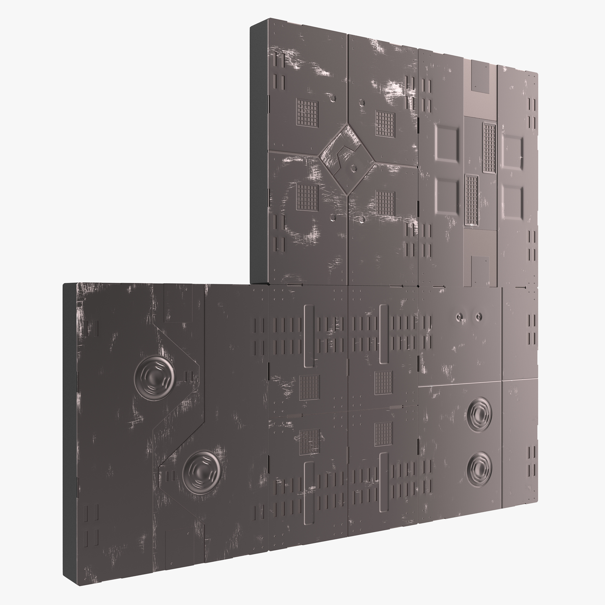 Sci-Fi Anodized Panels Set
