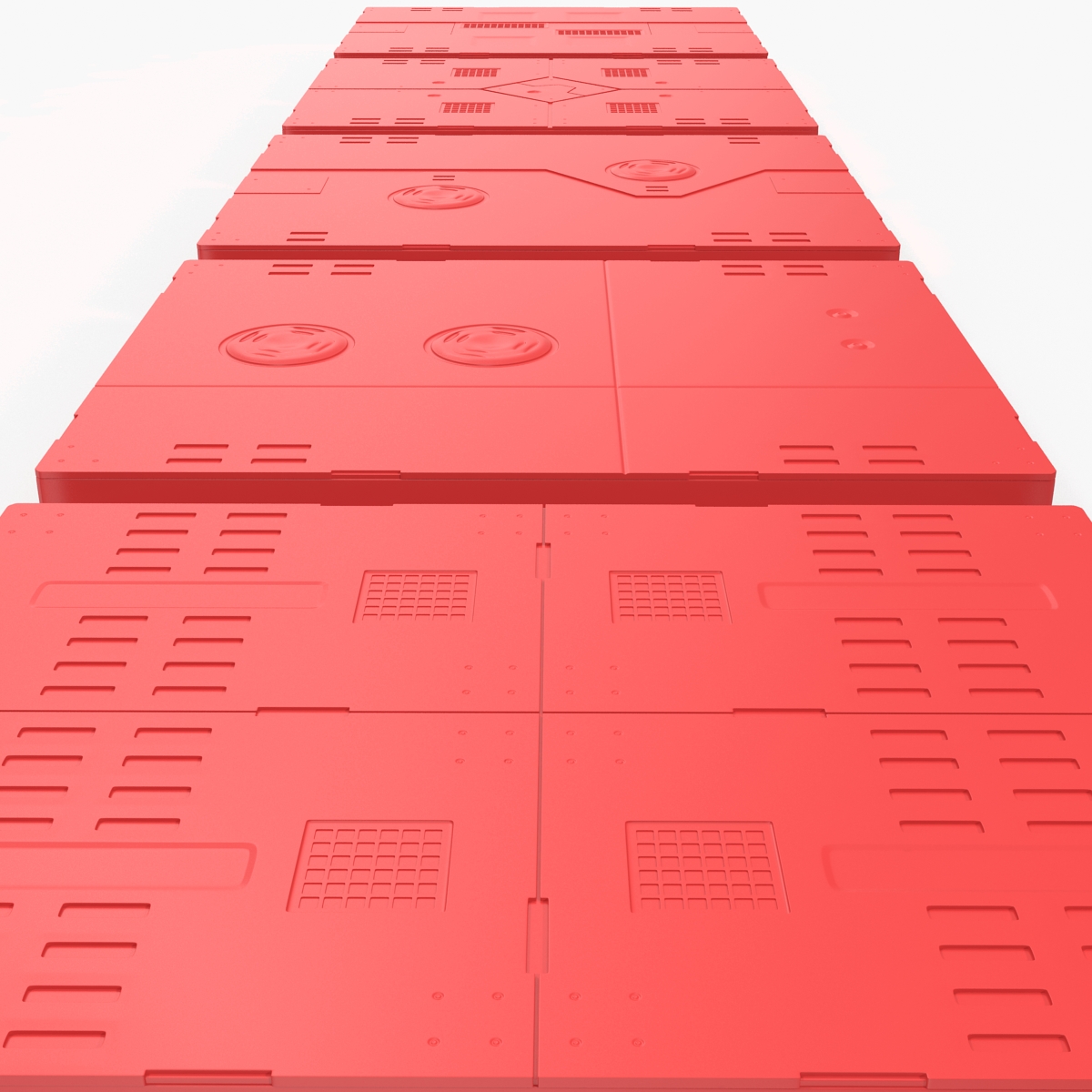 3D Sci Fi Anodized Panels Set