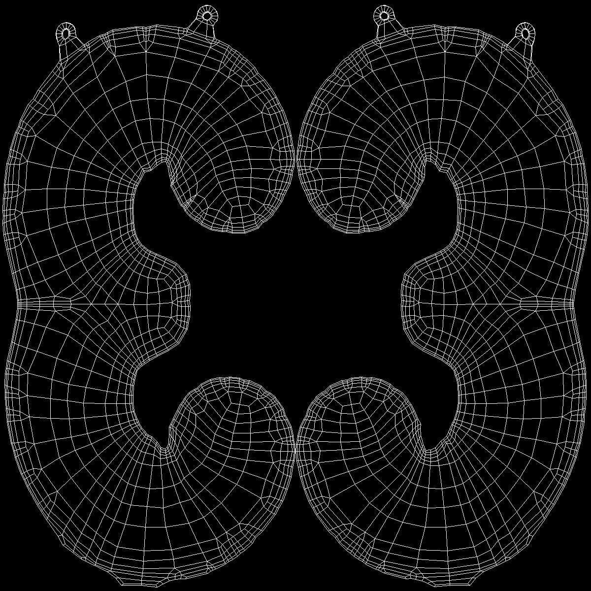 3D Balloon Numbers Set Mirror