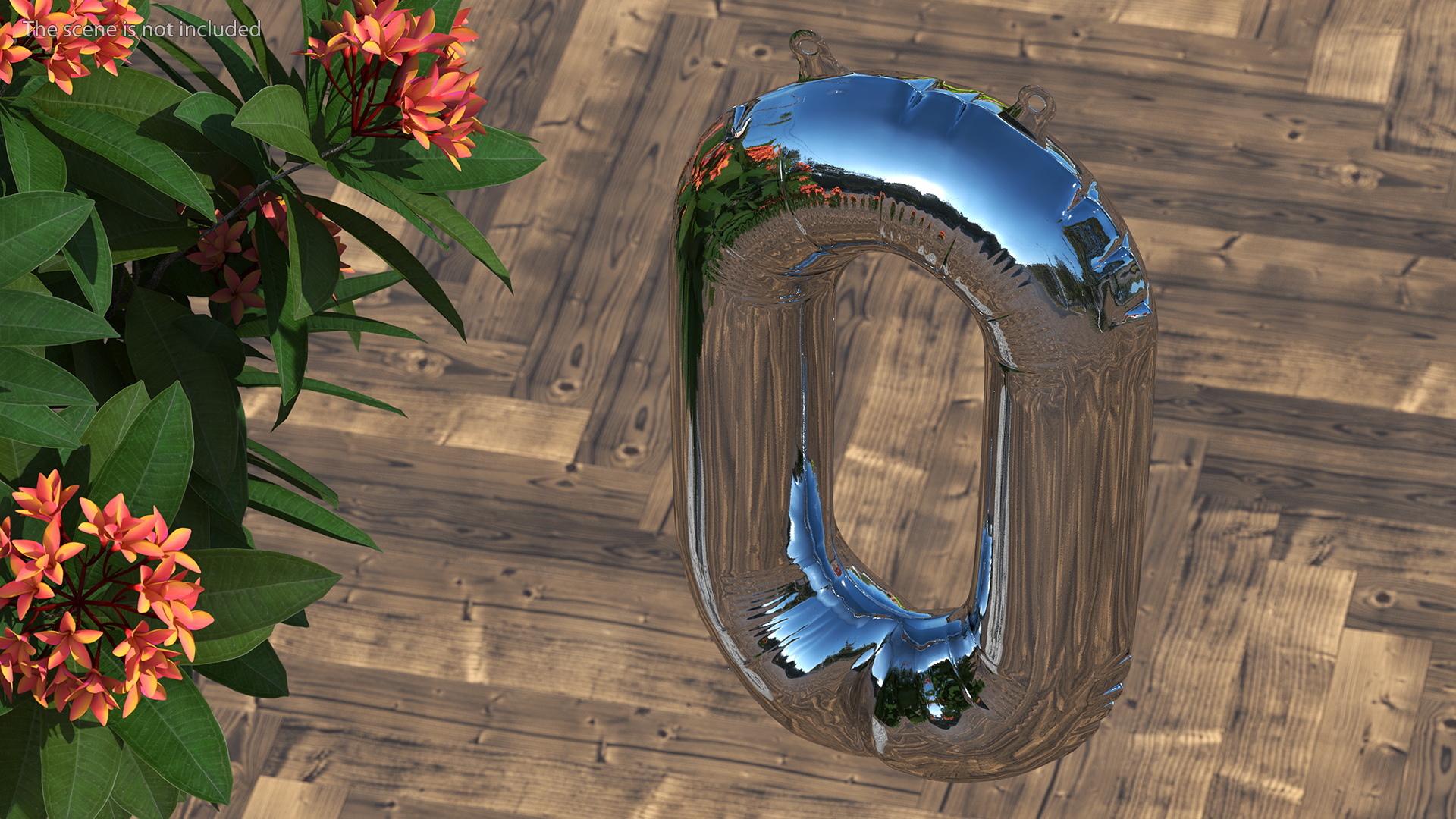 3D Balloon Numbers Set Mirror