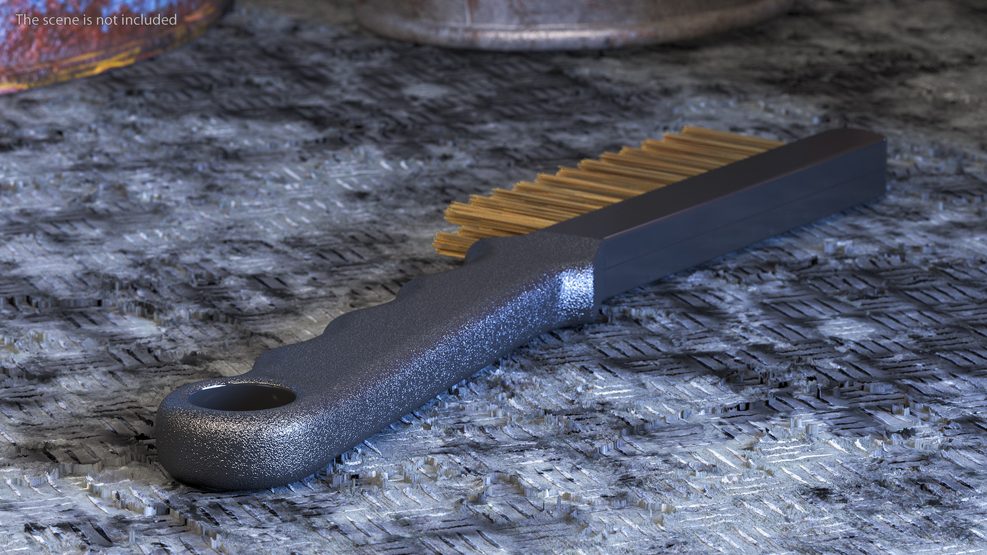 Brake Caliper Cleaning Brush Brass Wire 3D model