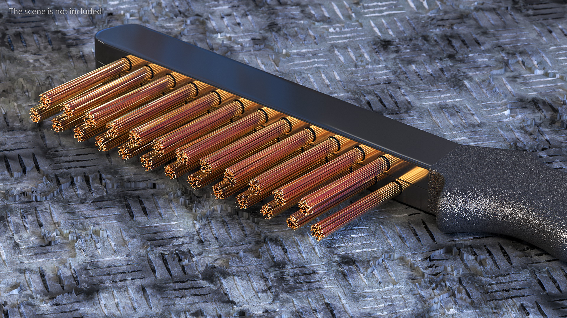 Brake Caliper Cleaning Brush Brass Wire 3D model