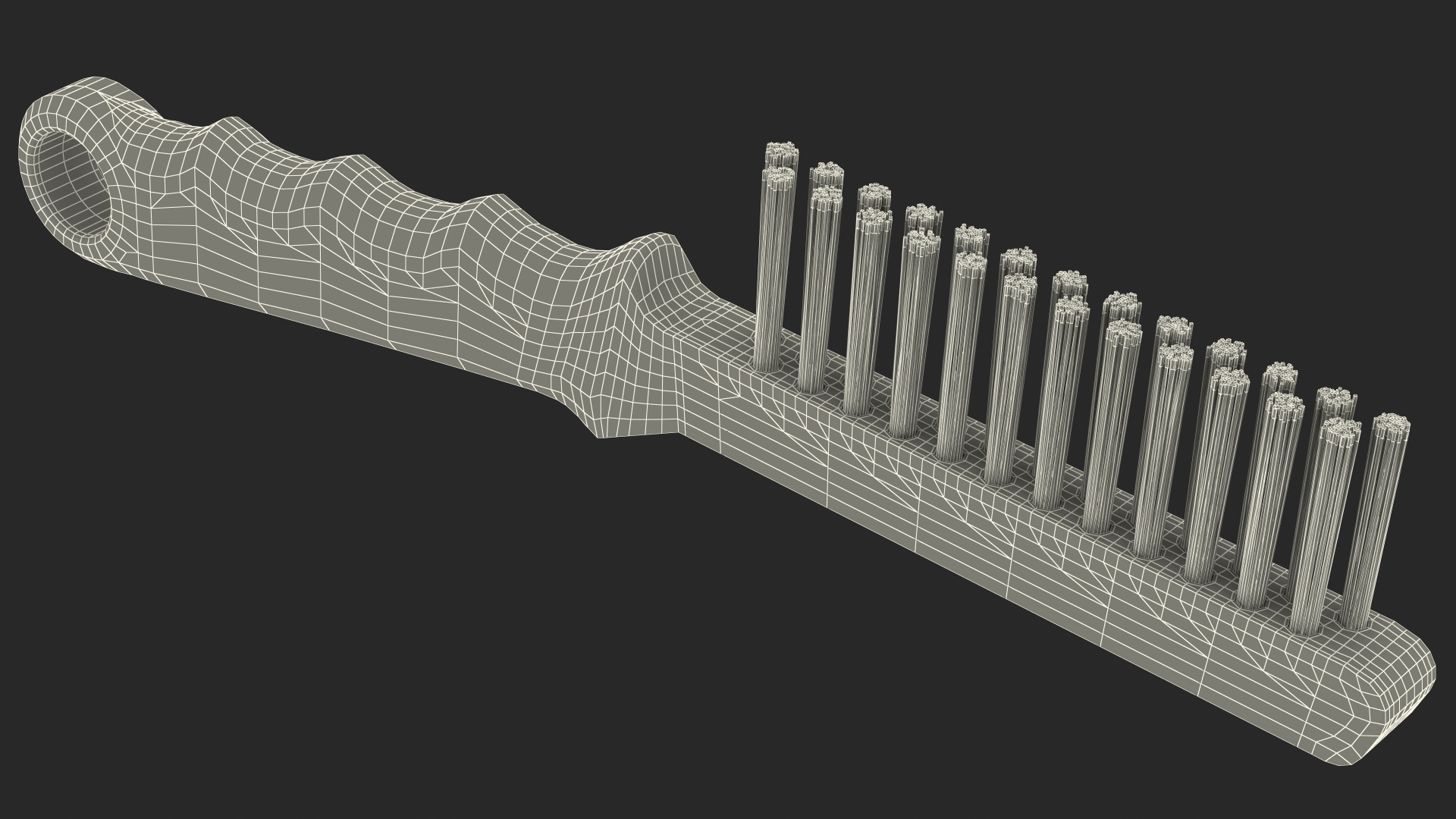 Brake Caliper Cleaning Brush Brass Wire 3D model