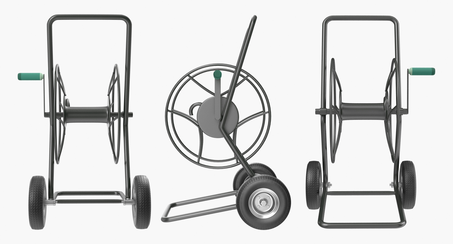 Garden Water Hose Reel Cart 3D