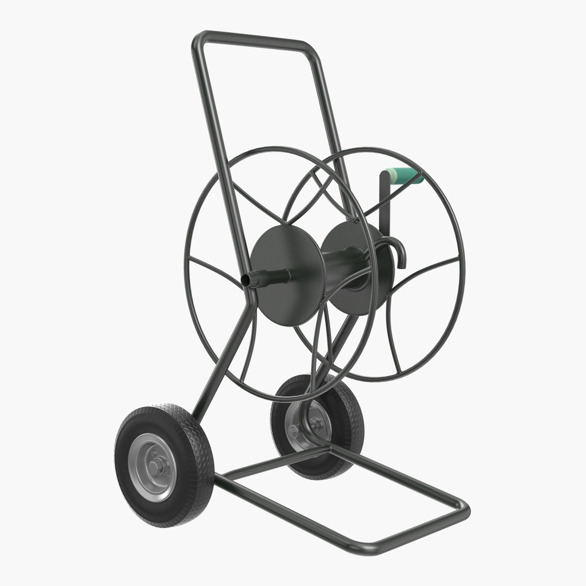 Garden Water Hose Reel Cart 3D Model