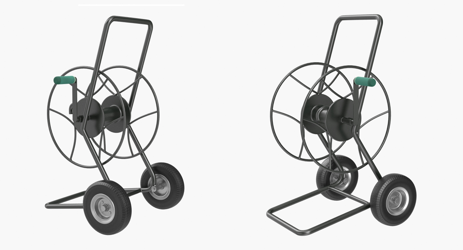 Garden Water Hose Reel Cart 3D
