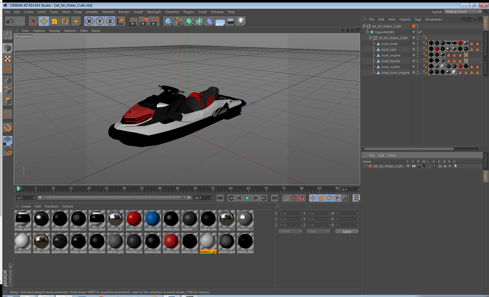 Jet Ski Water Craft 3D model