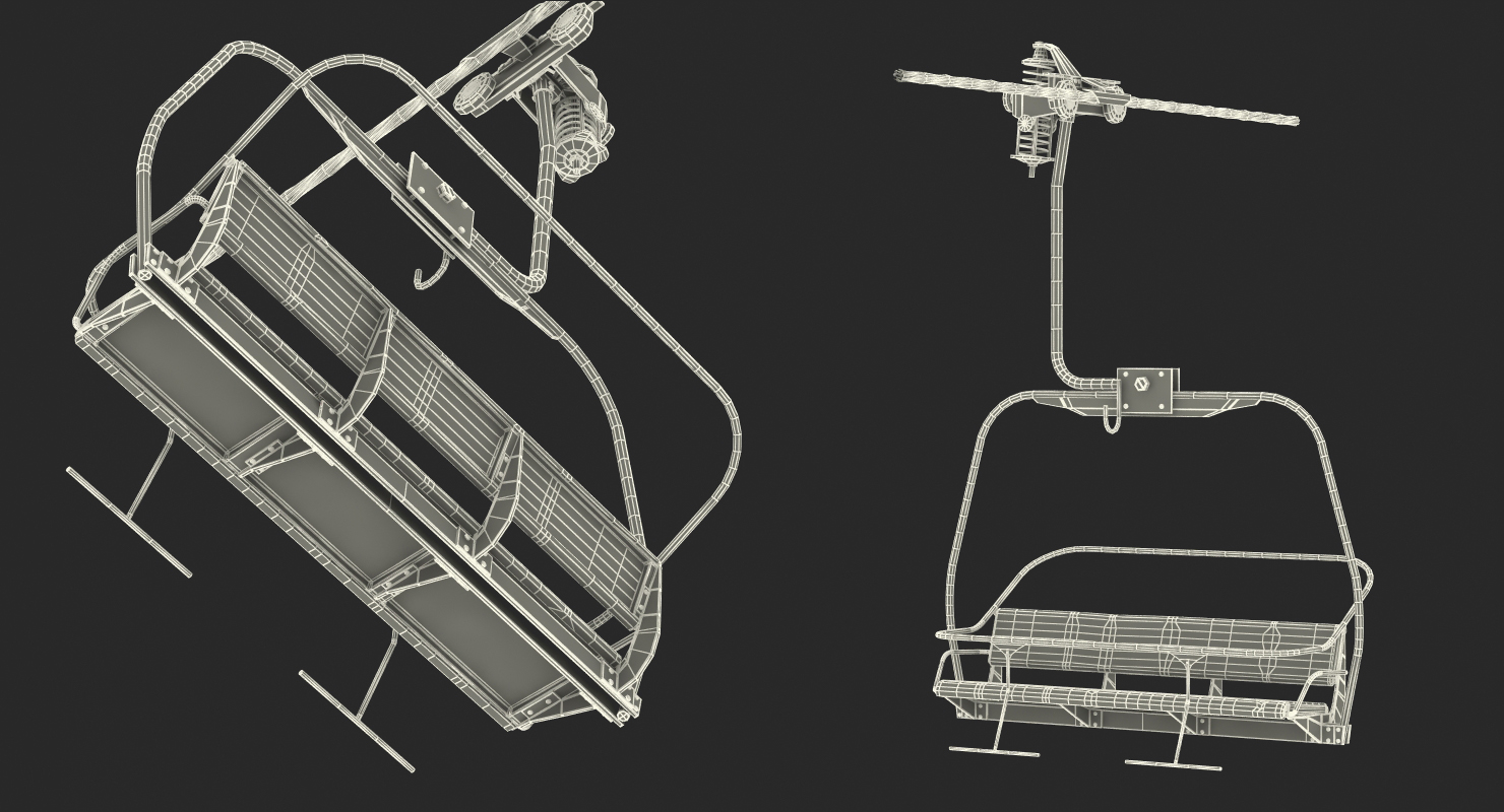Ski Lift Cabin 3D model