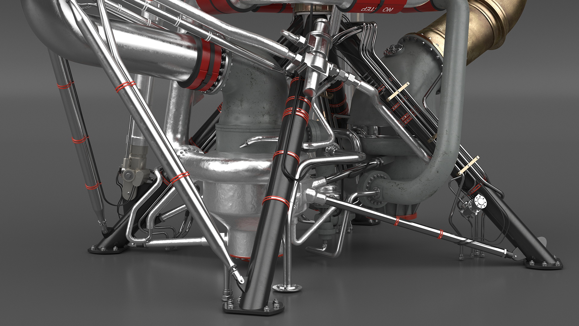 3D Rocket Engine RS 68 Assembly model